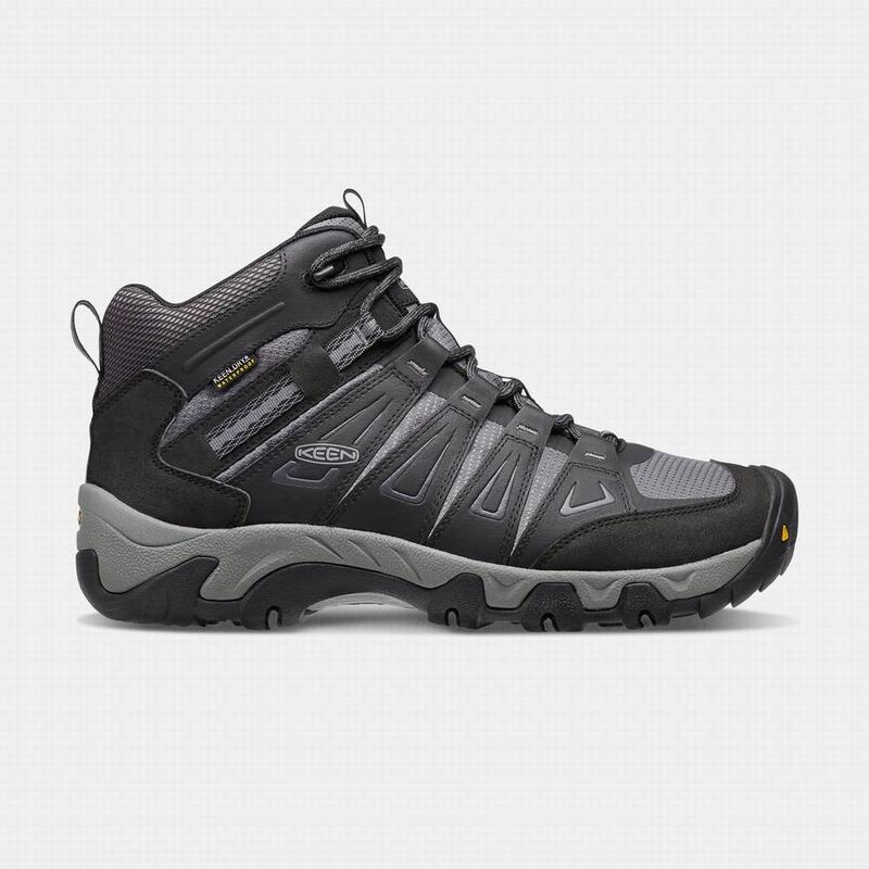 Keen Oakridge Waterproof Mid Mens Hiking Boots Navy Online Sale (3019-AULGB)